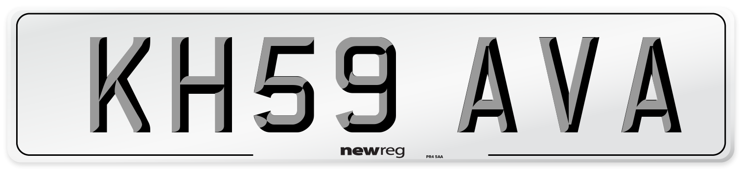 KH59 AVA Number Plate from New Reg